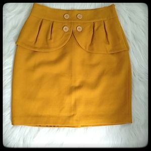 Anthropologie Leifsdottir Peplum Skirt